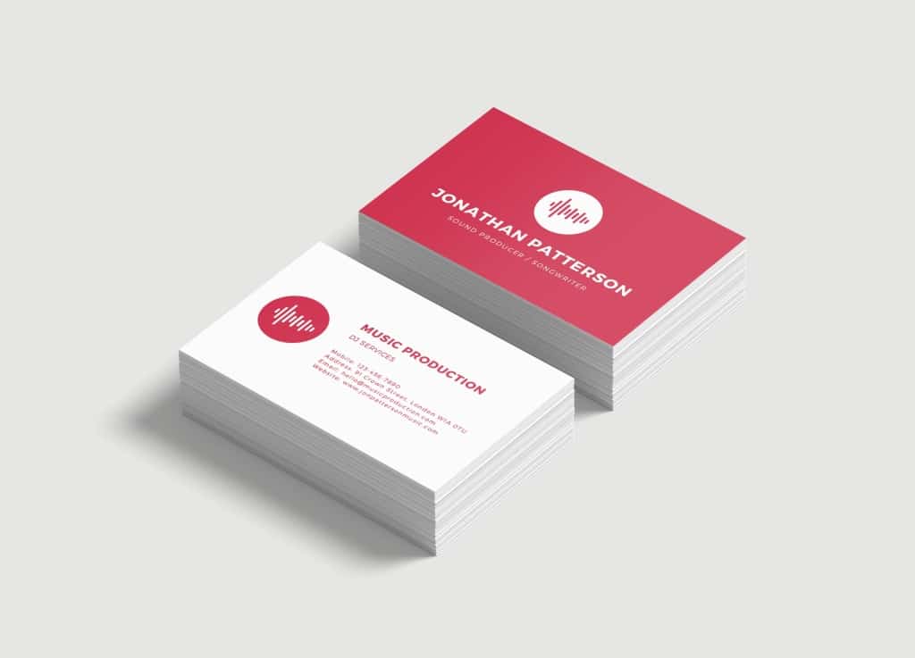 Business Cards print example