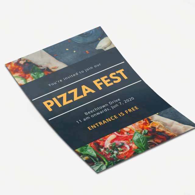 A4 Flyers product photography for Aspect Printing