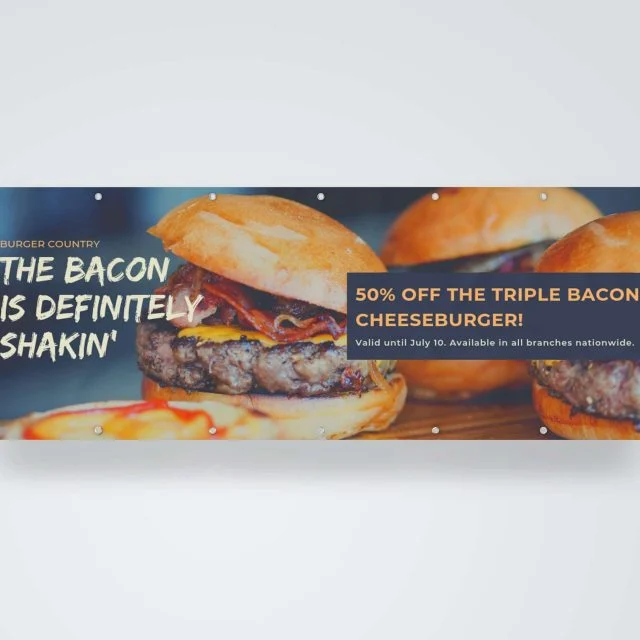PVC Banners product photography for Aspect Printing