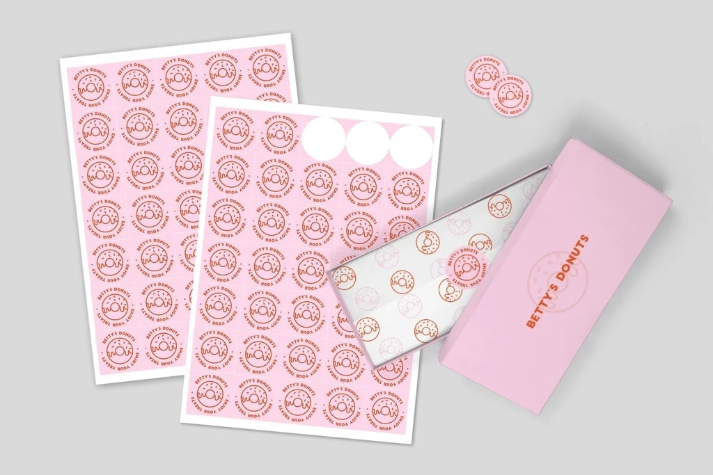 Stickers & Labels print example