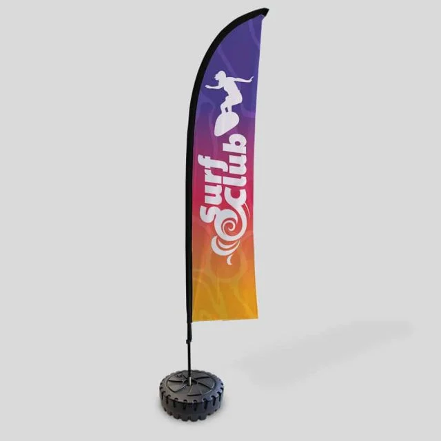Feather Flags product photography for Aspect Printing