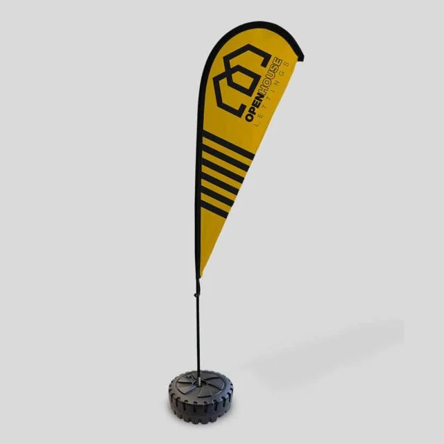 Teardrop Flags product photography for Aspect Printing