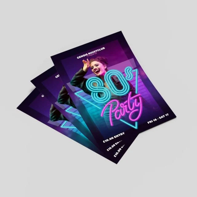 A5 Flyer Printing product photography for Aspect Printing