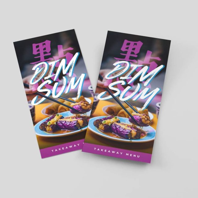 DL Flyers product photography for Aspect Printing