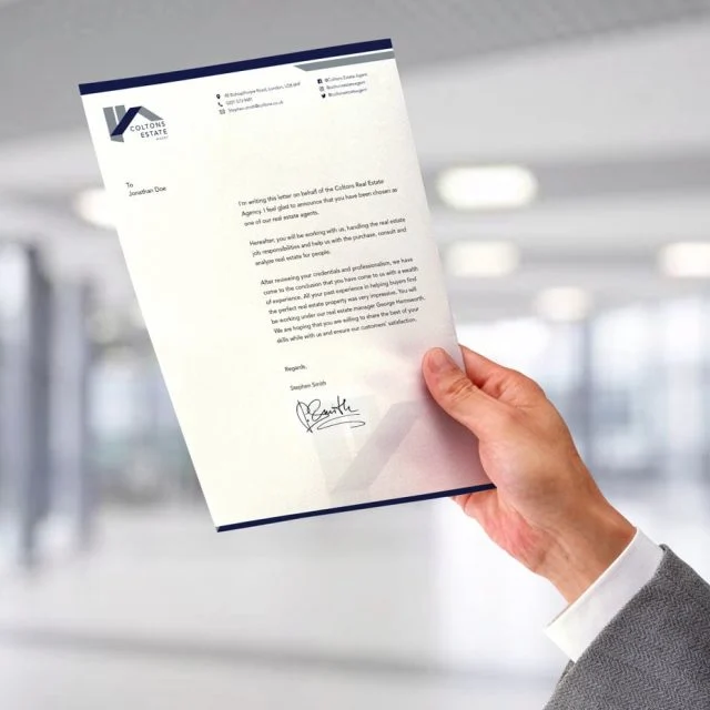 Recycled 120gsm Letterheads product photography for Aspect Printing
