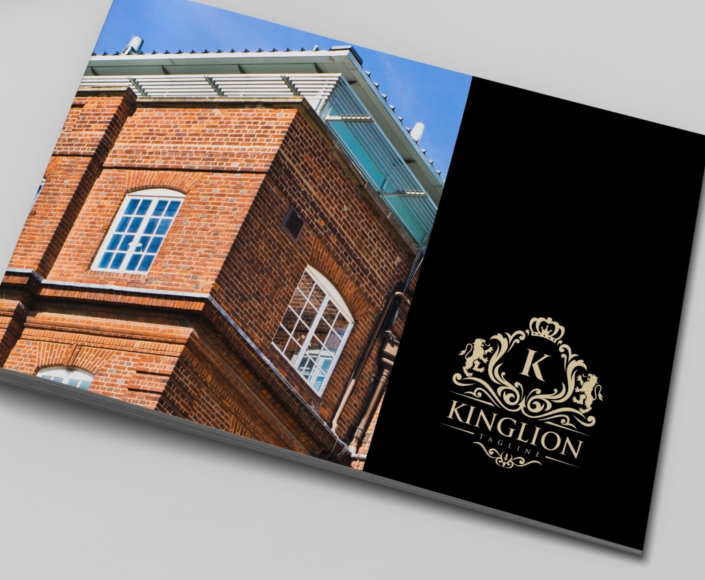 a brochure mockup for a school