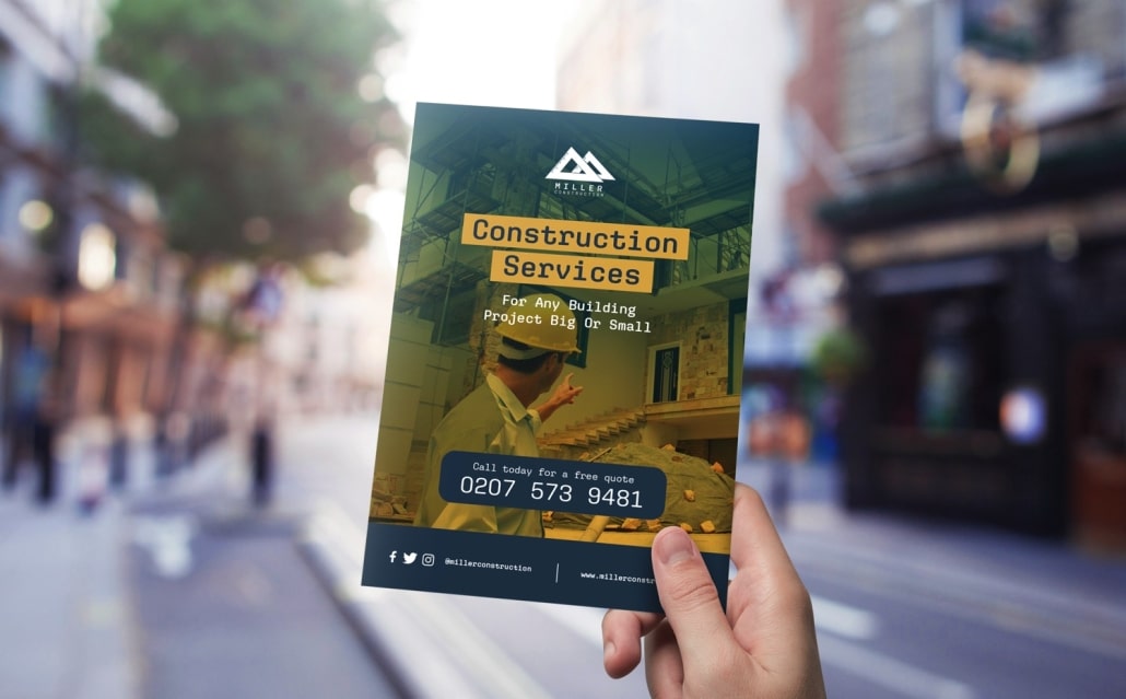 flyer for the construction industry