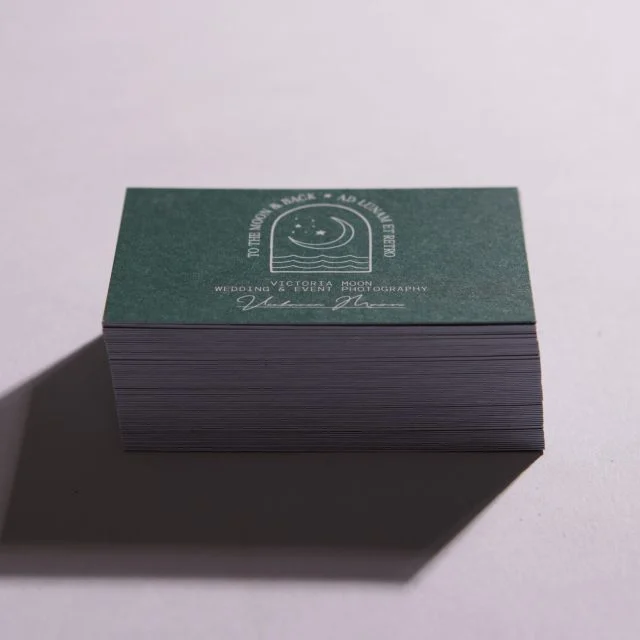 Uncoated Business Card Printing product photography for Aspect Printing