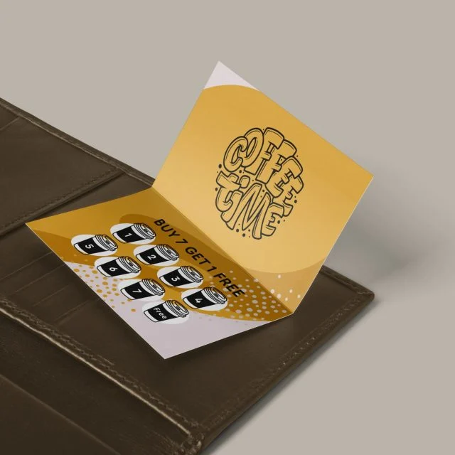 Folded Business Card Printing product photography for Aspect Printing