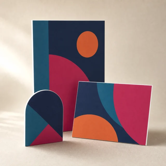 Printed display boards in rectangular and cut-to-shape formats