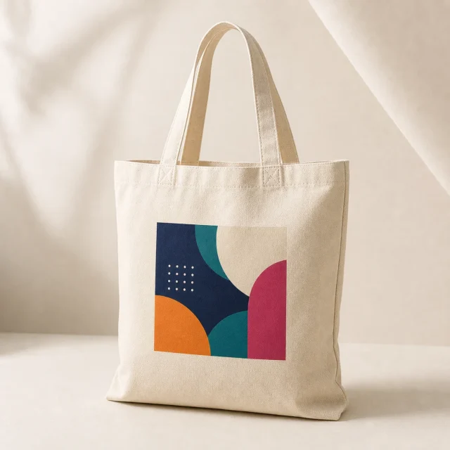Printed Tote Bags product photography for Aspect Printing